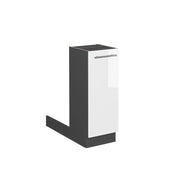 Vicco Isola cucina Bianco lucido 30 cm senza piano di lavoro