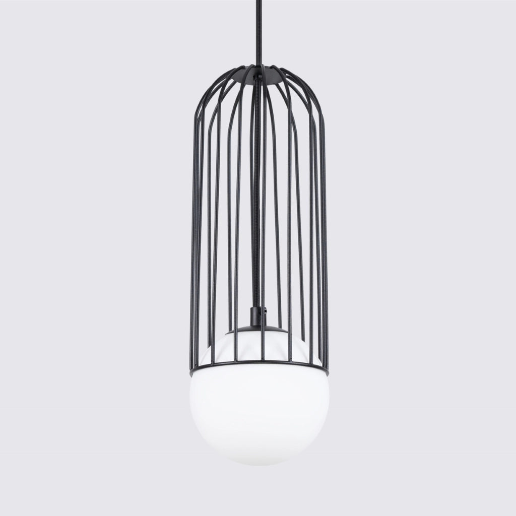 Lampada a sospensione GELIDA nera metallo 1xG9 8W