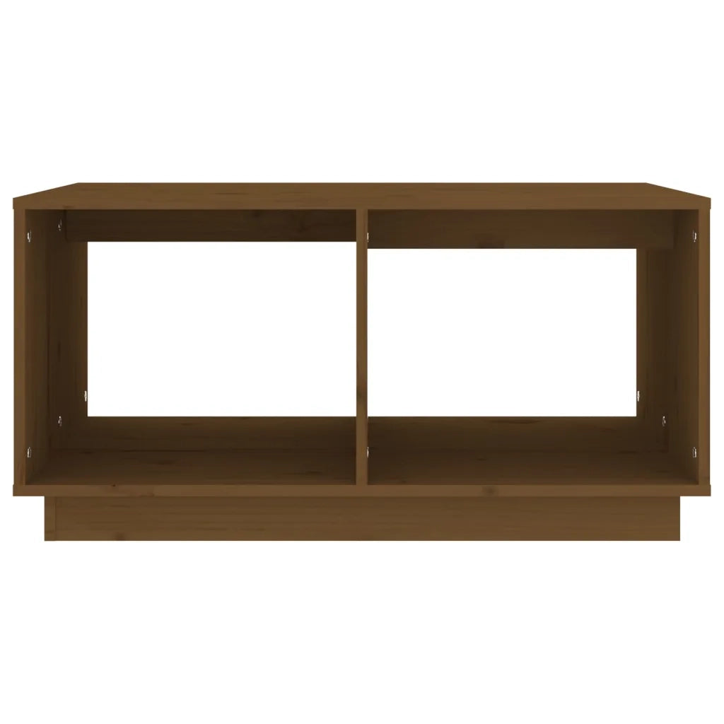 Tavolino da Salotto ambra 80x50x40 cm Legno Massello di Pino 814437