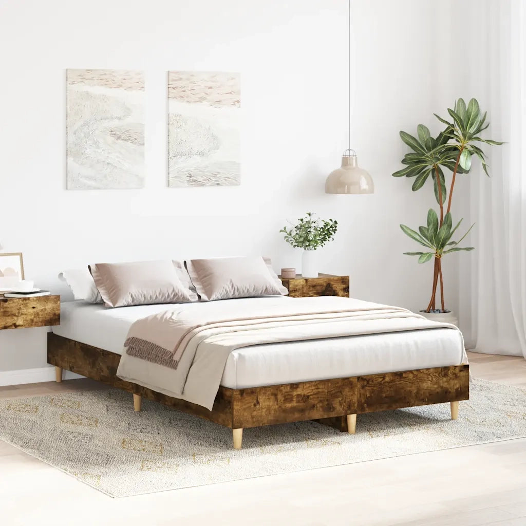 Giroletto senza Materasso Rovere Fumo 140x190 cm in Truciolato
