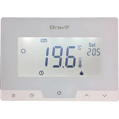 CRONOTERMOSTATO GLAM BRAVO  5/35  °C LCD 38 MM 124X88X24