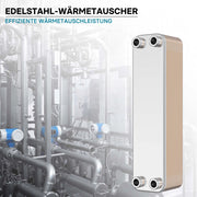 Scambiatore a piastre saldobrasate in acciaio inox, 30 piastre Max 330 kW