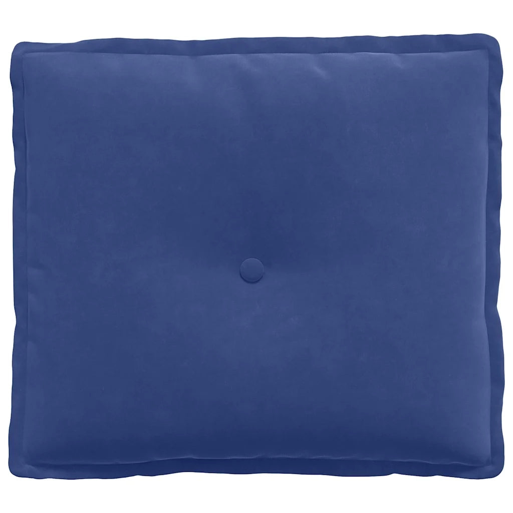 Cuscino per Schiena | Cuscino dorsale Blu Polizia 50 x 45 cm Tessuto in Cords