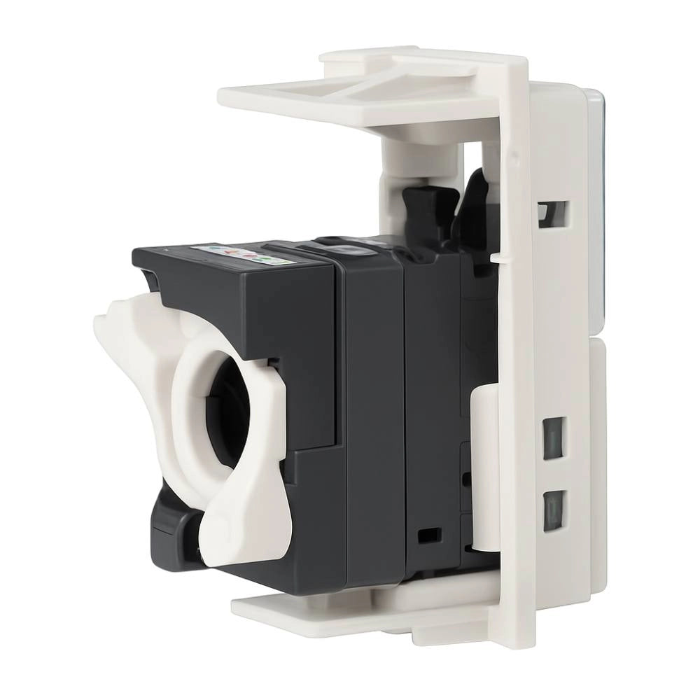 Bticino living now connettore rj45 categoria 5e utp 1 modulo toolless *** colore bianco, confezione 1