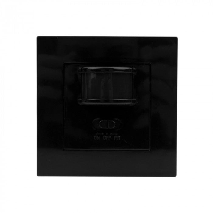 Sensore di movimento PIR nero IP20 da incasso Ecolight