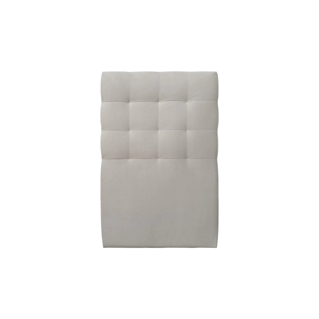 Letto 90x200 cm con testata imbottita - Tessuto velluto