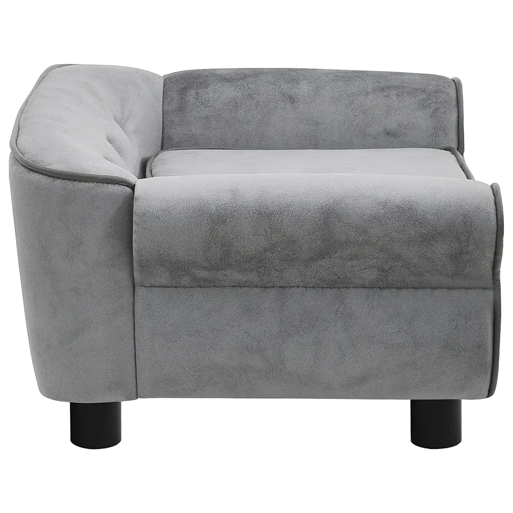 Divano per Cani-Sofa per animali domestici-Divanetto Grigio 72x45x30 cm in Peluche