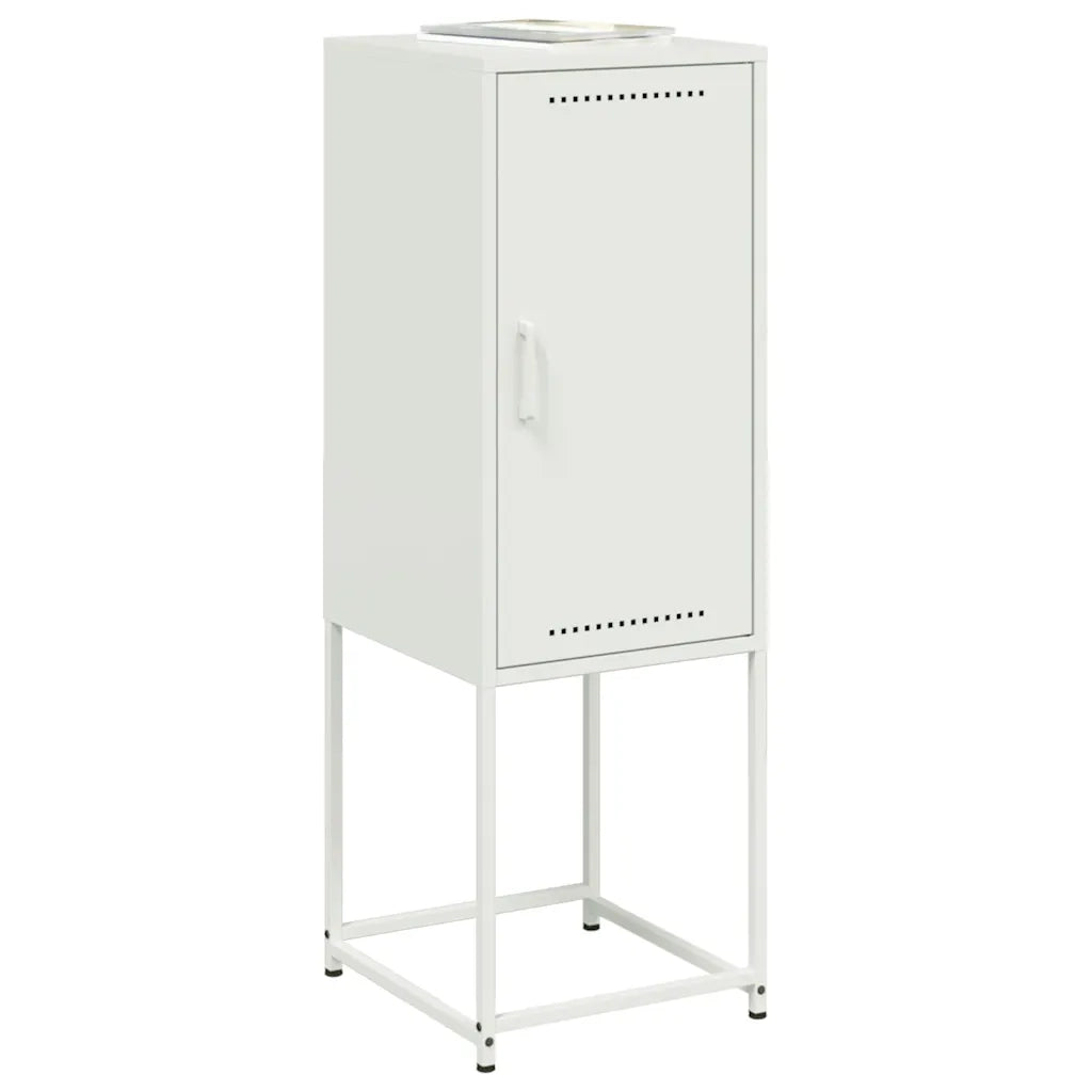 Credenza Bianca 36x39x107 cm in Acciaio