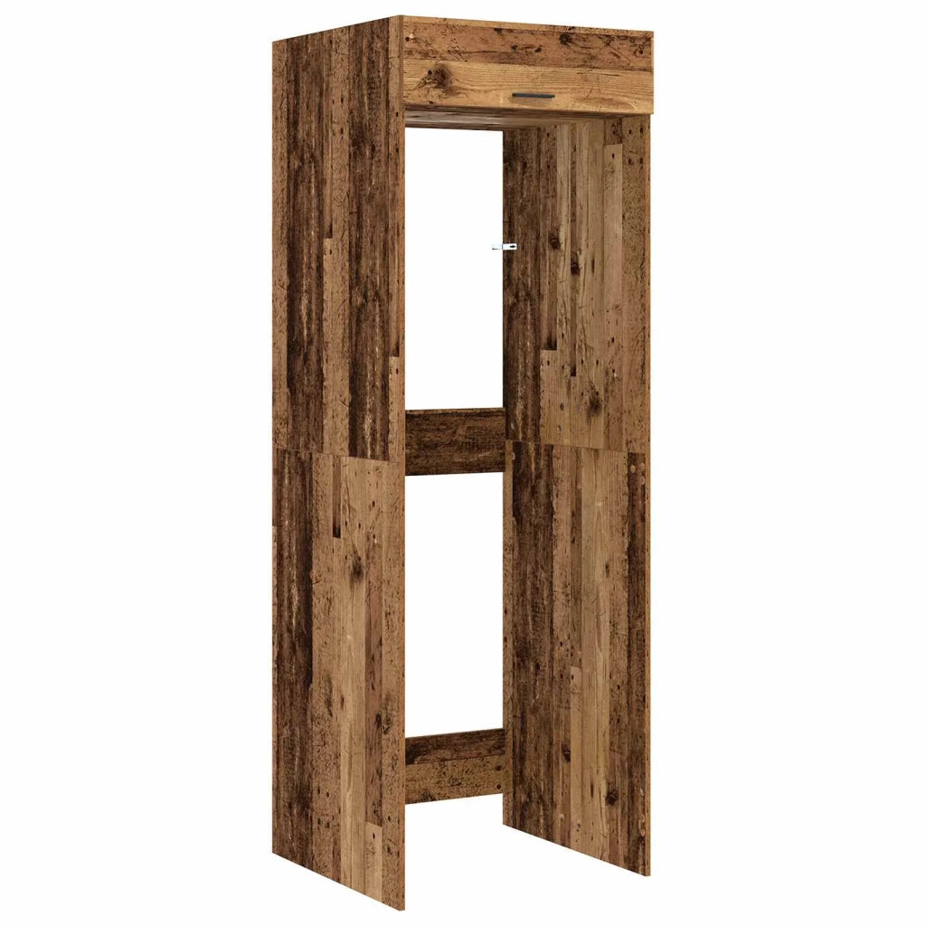 Mobiletto per lavatrice Legno vecchio 67,5 x 68 x 200 cm 3422790