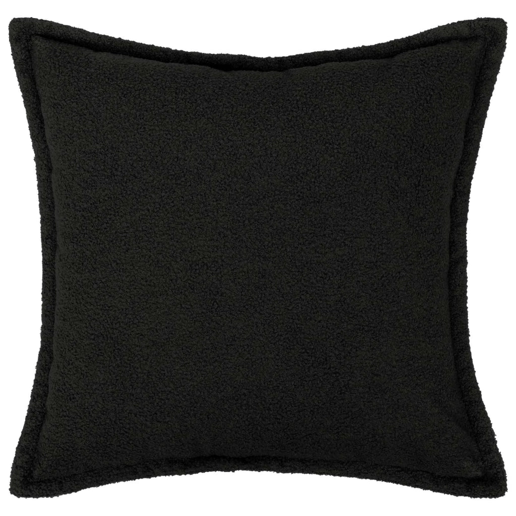 Federa 6 pcs HOUTEN Nero 80 x 80 cm Bouclé 921672