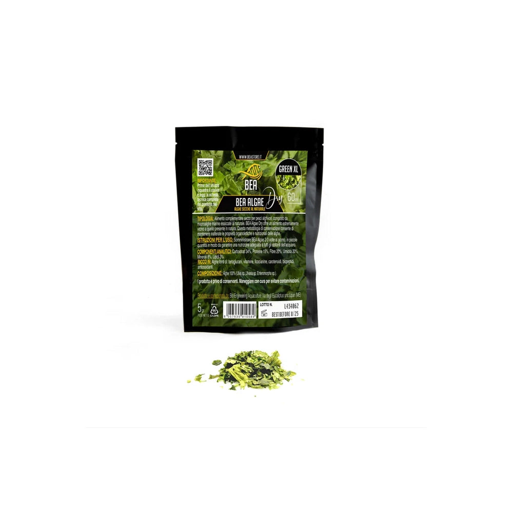 BEA Algae Dry Green XL Flakes 60ml - macroalghe marine essiccate al naturale