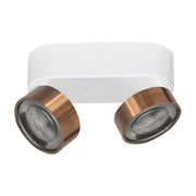 Hole Applique e Plafoniera LED 13W 3000K CRI90 Bianco/Rame - Lampada da soffitto e parete in alluminio pressofuso - Rossini Illuminazione