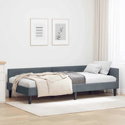 Cornice del letto ad angolo Grigio scuro 100 cm x 200 cm