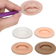 Modelli di Labbra in Silicone - 4 Pezzi - Colore Trasparente - Alta Simulazione - Bocca Finta - Tattoo di Labbra - Display per Piercing