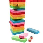 Trade Shop - Torre Verticale Puzzle Legno Colorato Gioco Giocattolo Educativo Bambini -