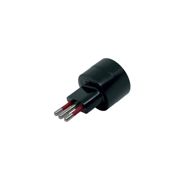 ADATTATORE SEMPLICE SCHUKO 16A ROSI 2P+T - prese 10/16A 2P+T, Col. Nero - ROSI