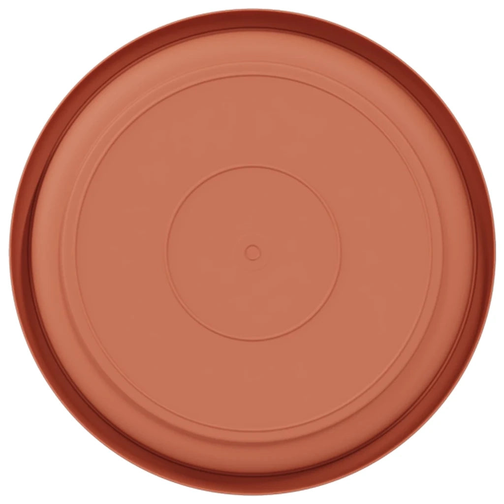 Vassoio Rotondo per Fiori 6 pcs Rosso Mattone Ø 17,5 x 2 cm 42020301