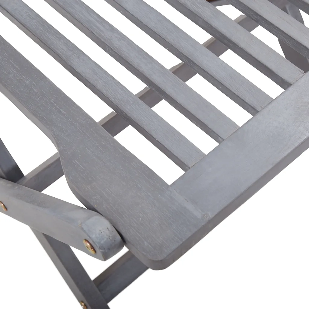 Sedie da Giardino Pieghevoli 4 pz in Legno Massello d'Acacia 46336