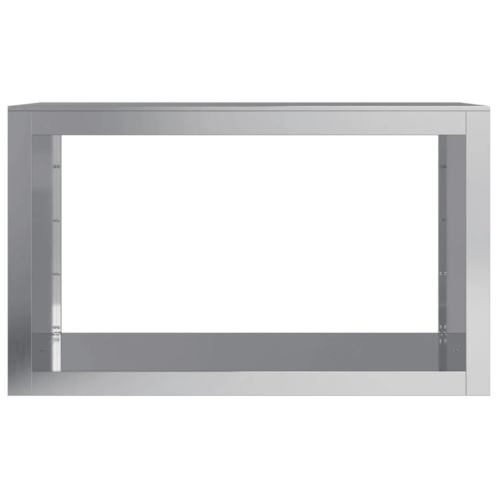 Portalegna 100 x 40 x 60 cm acciaio zincato grigio 02_0043696