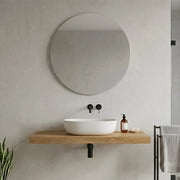 Mensolone bagno 120 cm in legno effetto rovere naturale Levia