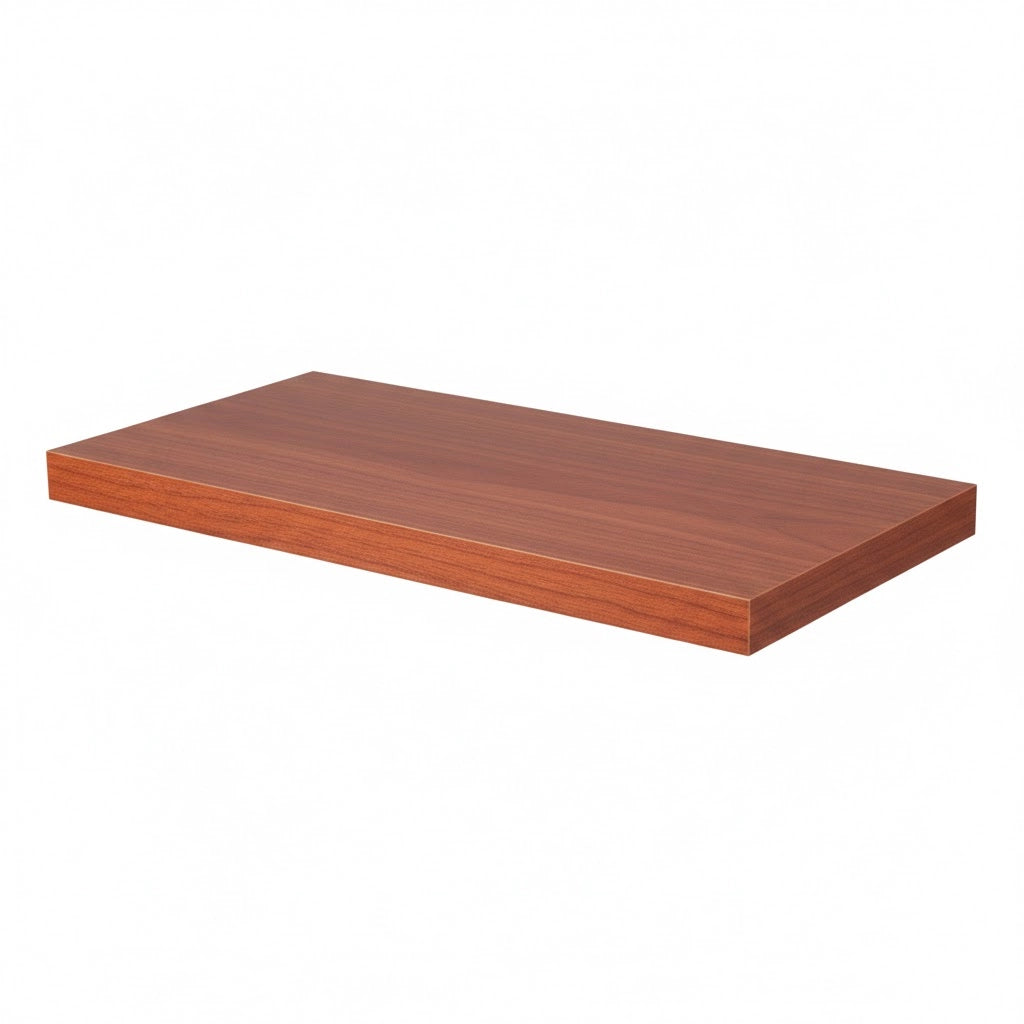MENSOLA RETTANGOLARE 80x20 mm - spess. 1,8 mm - Colore Ciliegio