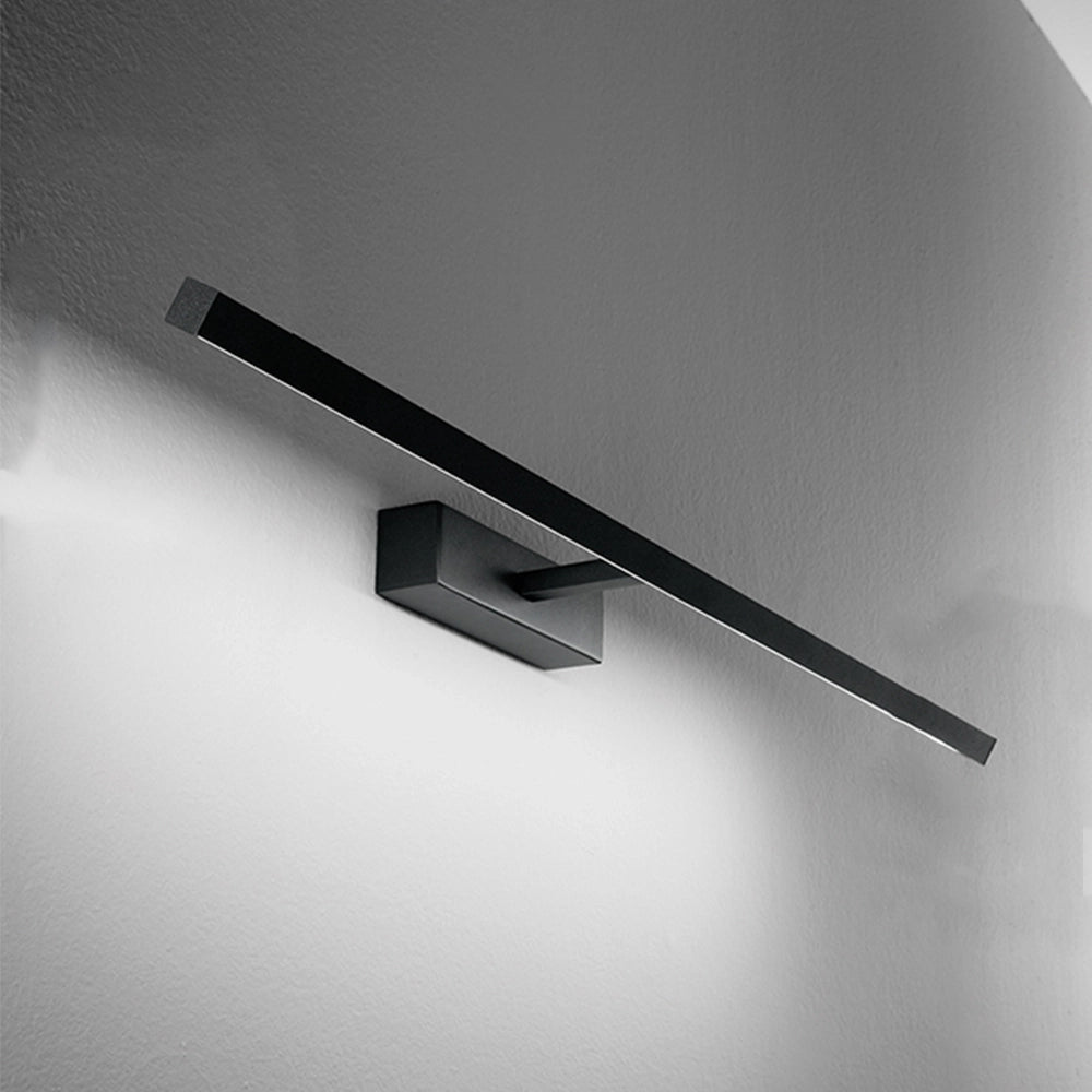 Applique Moderna Riga Metallo Nero Acrilico Led 16W 3000K
