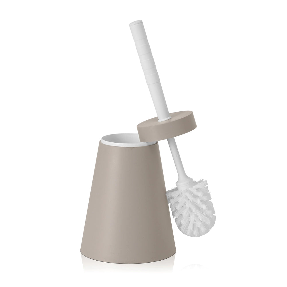 Portascopino wc conico in Plastica tortora da appoggio