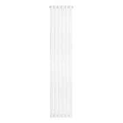 Radiatore Verticale Design Ovale Colonna Singola Bianco 1800x360 mm