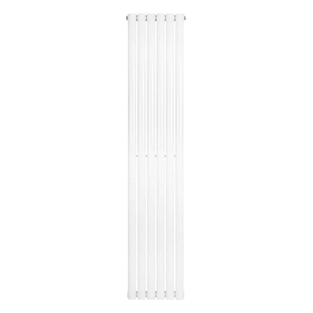 Radiatore Verticale Design Ovale Colonna Singola Bianco 1800x360 mm