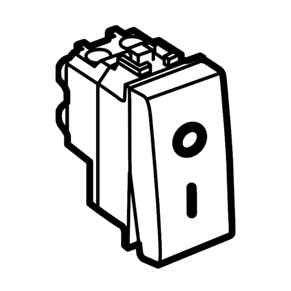 Interruttore 2 poli 16a bipolare 250v compatibile bticino matix