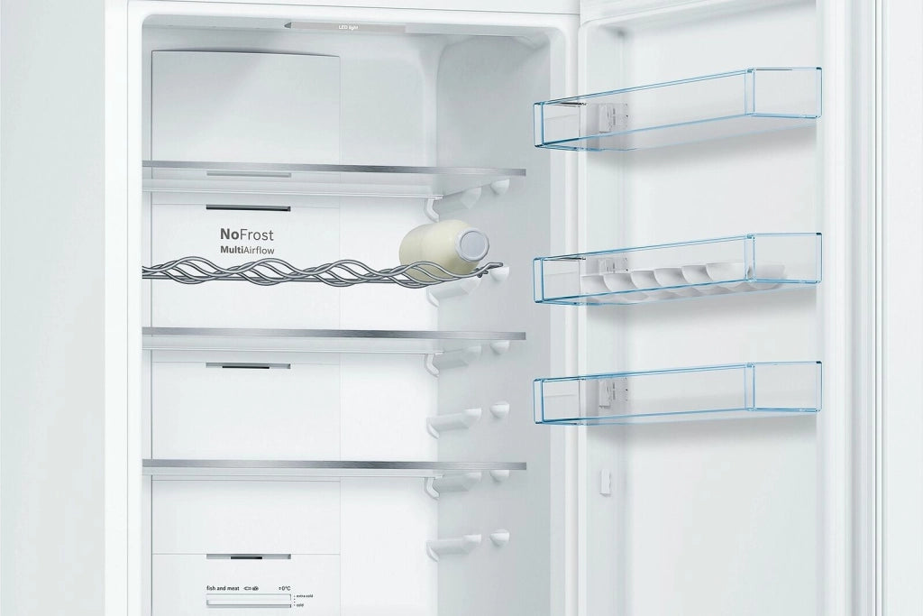 Bosch Serie 4 KGN39VWEQ Frigorifero combinato da libera installazione 203 x 60 cm Bianco Classe E