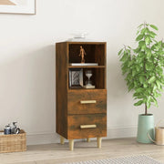 Credenza Rovere Fumo 34,5x34x90 cm in Legno Multistrato cod mxl 17796