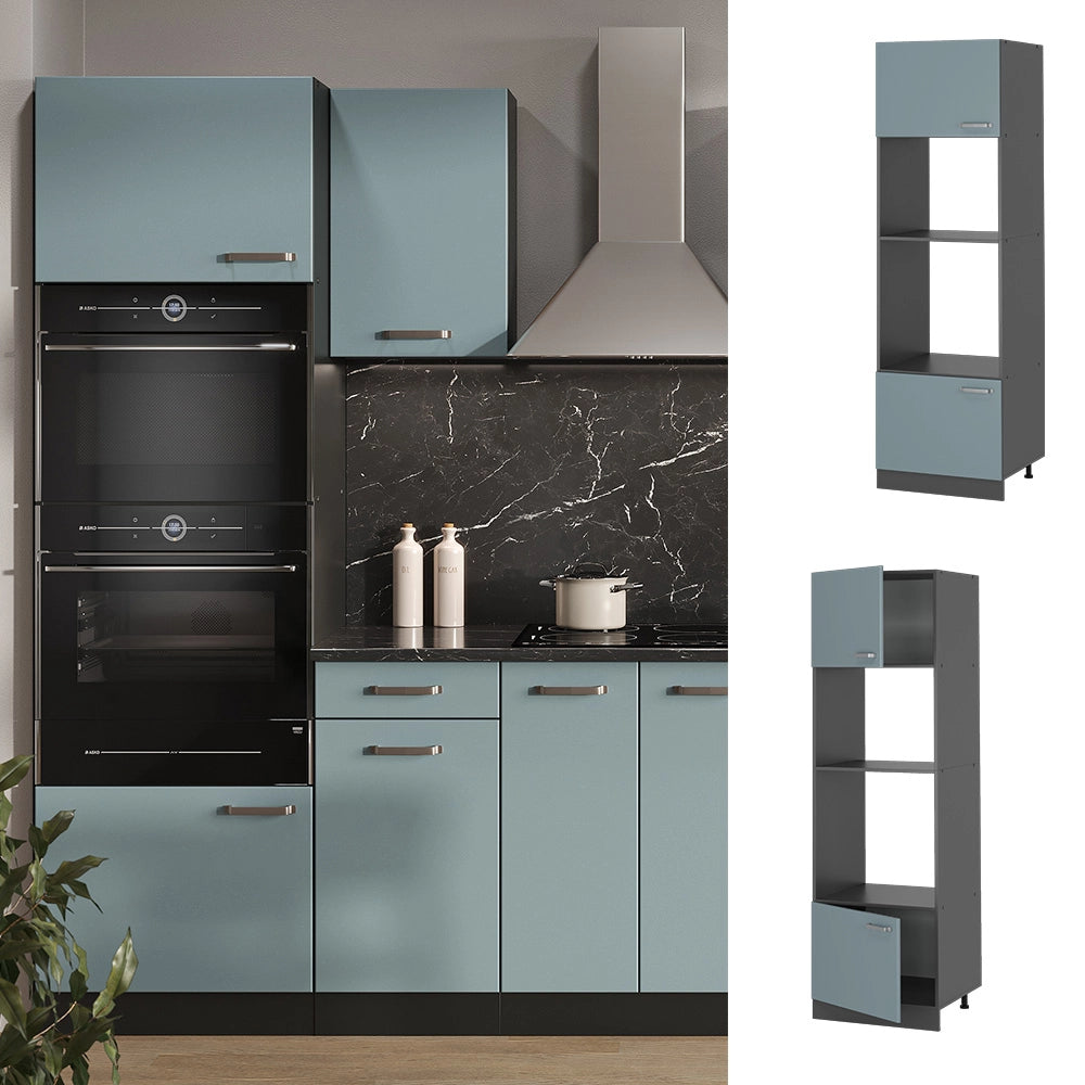 Vicco Set mobili bagno Grigio-blu 60 cm