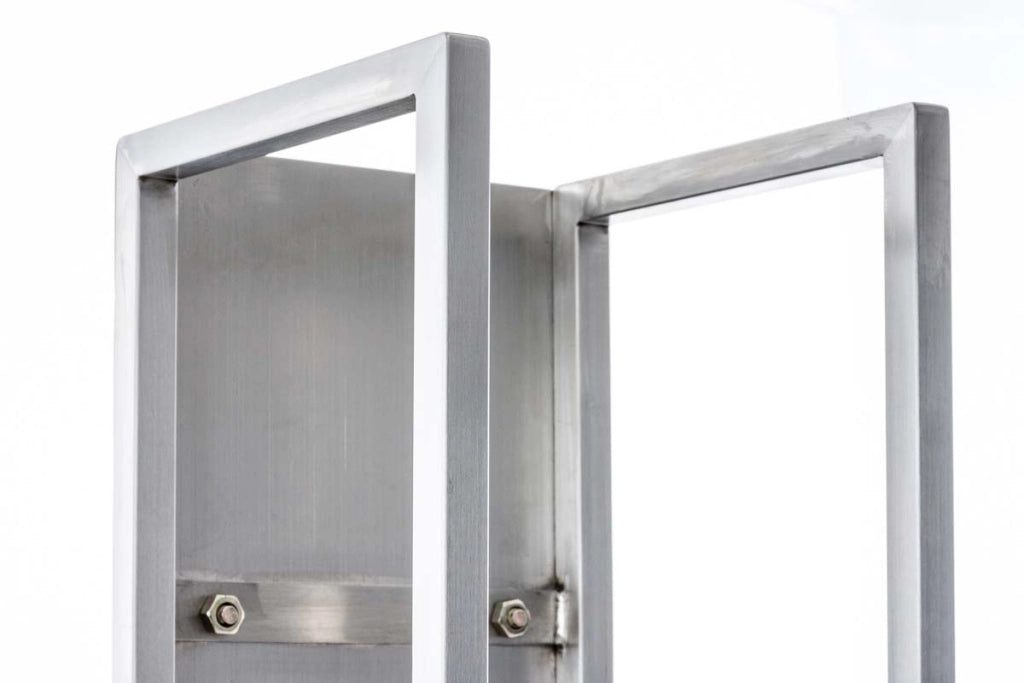 Scaffale Legnaia per Camino SPARK acciaio ,100 cm