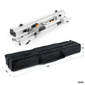 Tavolo da campeggio pieghevole e multifunzione grigio 90x53cm in alluminio