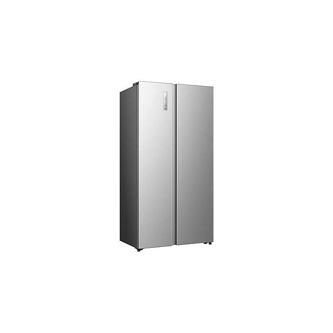 Hisense frigorifero side by side RS3P558NMIE, no frost, 541 litri, inox, display, dispenser acqua, classe E