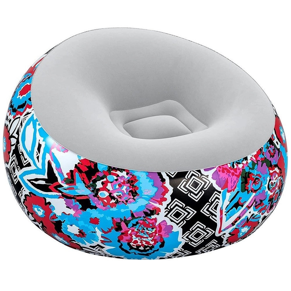 Trade Shop - Poltrona Gonfiabile Puffo Inflate-a-chair 112x112x66cm Floreale Street Art 75111 -
