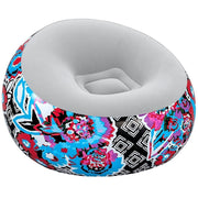 Trade Shop - Poltrona Gonfiabile Puffo Inflate-a-chair 112x112x66cm Floreale Street Art 75111 -