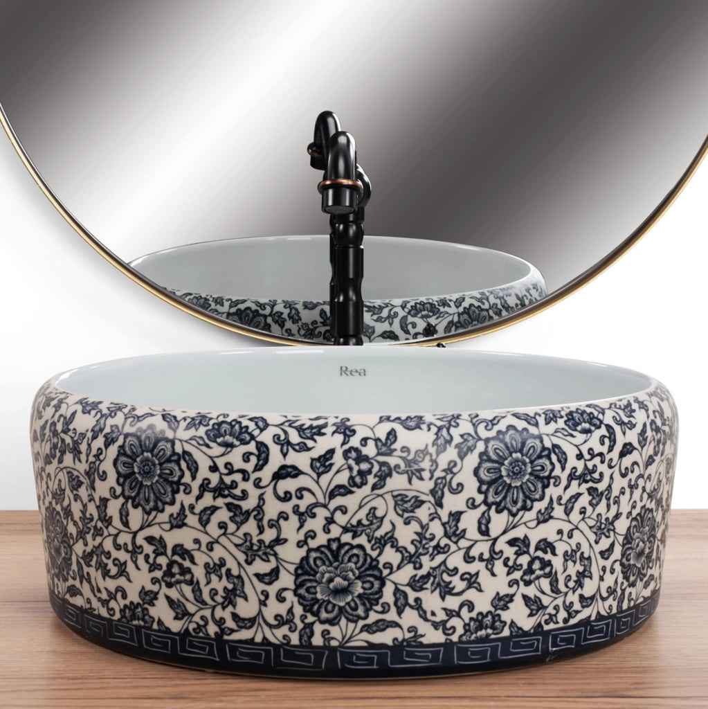 Lavabo Da Appoggio Rea Florisa