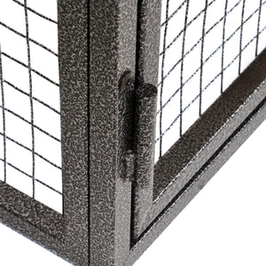 Conigliera da Giardino 122x63x92 cm con Rampa in Legno e Metallo