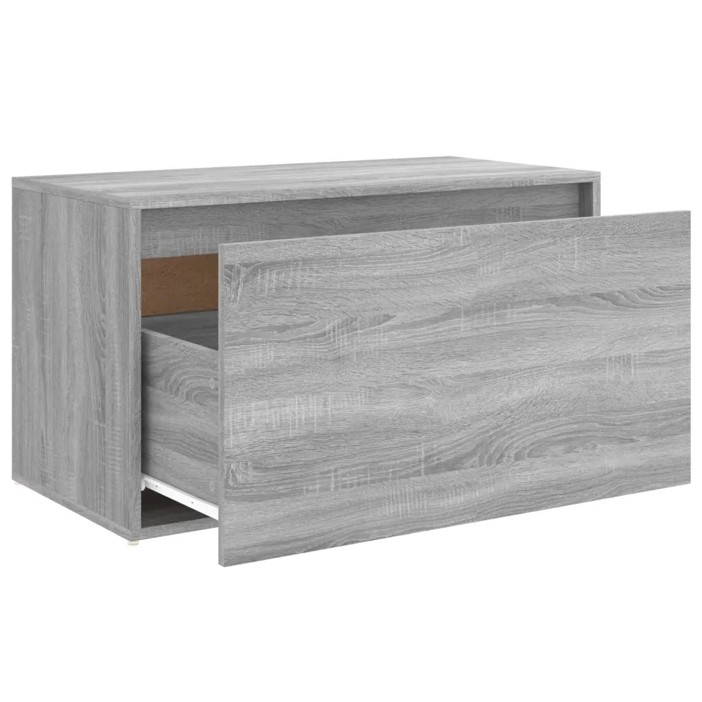 Panca da ingresso-Sgabello-Panca da Corridoio 80x40x45 cm Grigio Sonoma Legno Multistrato