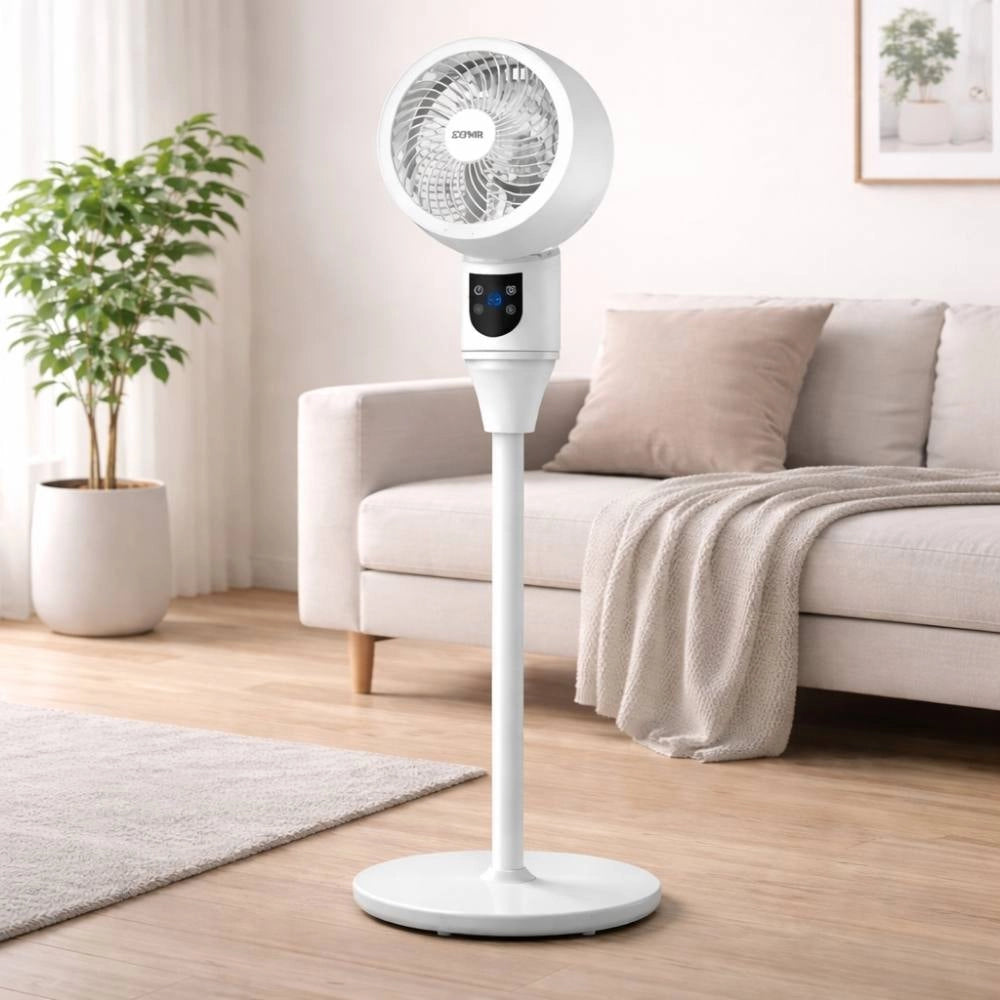 Ventilatore circolare a piantana zephir 3 velocità 3 altezze 45-65-90 cm *** colore bianco, confezione 1