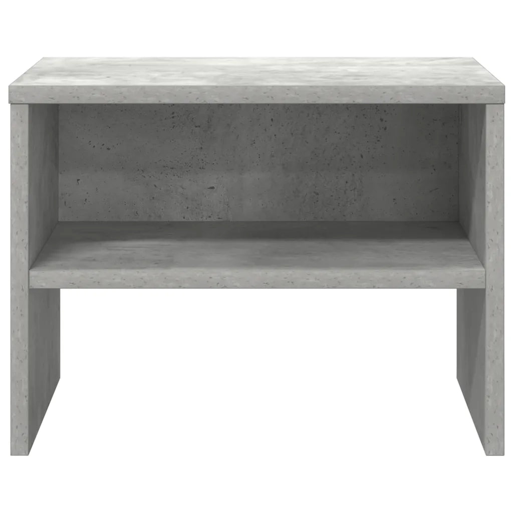 Comodino Grigio Cemento 40x30x30 cm in Truciolato  cod mxl 30631