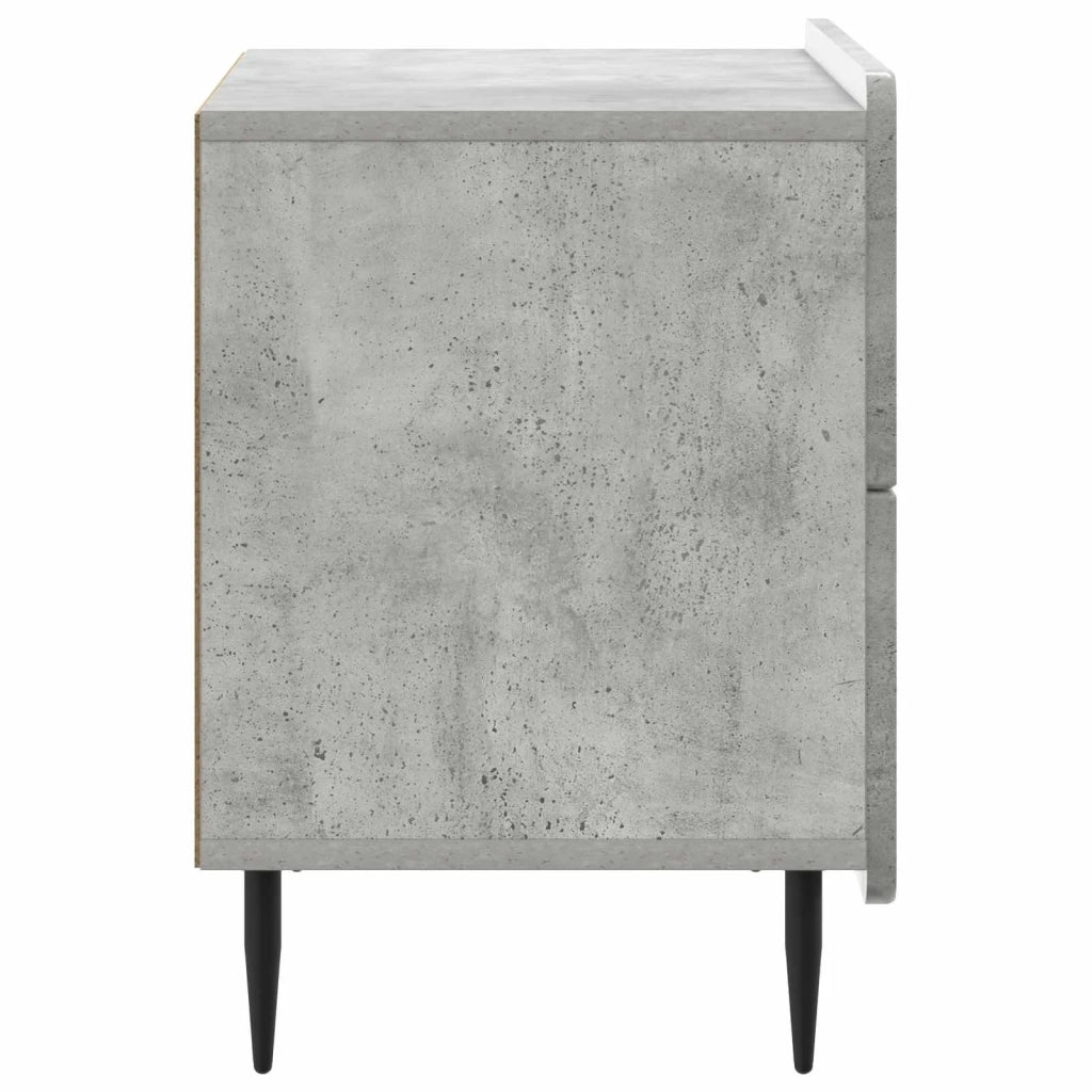 Armadio da Notte Grigio Cemento 62 x 34,5 x 49,5 cm 894318