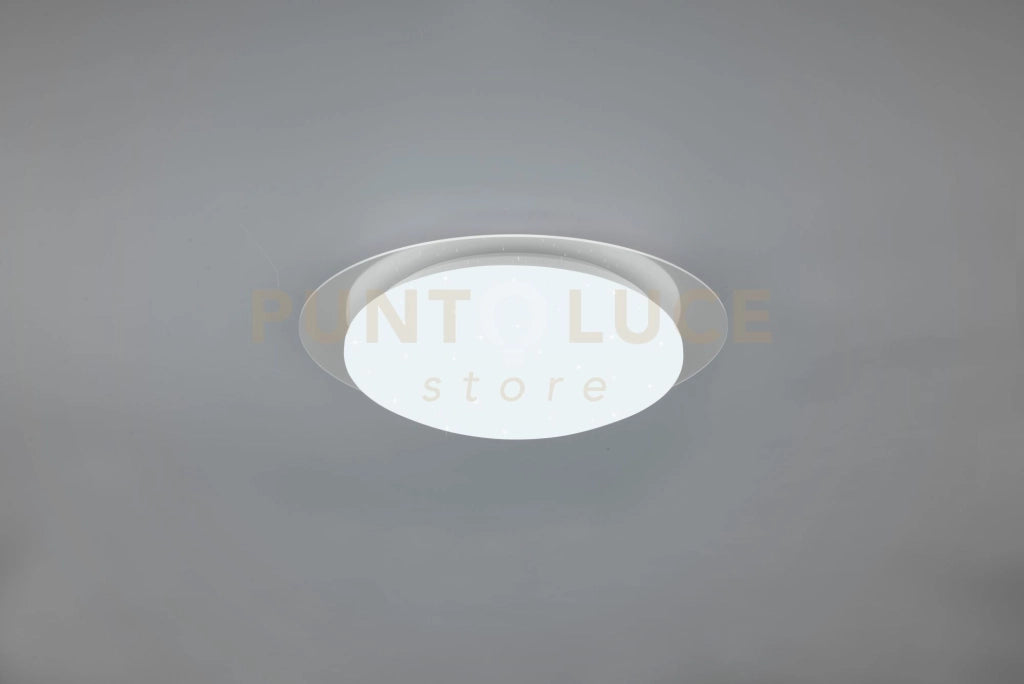 FRODENO H2O PLAFONIERA LED 12W 1200lm, 4000K STELLATA RGB CON TELECOMANDO MULTIFUNZIONE BORDO TRASPARENTE IP44 D. 35CM DIMMERABILE