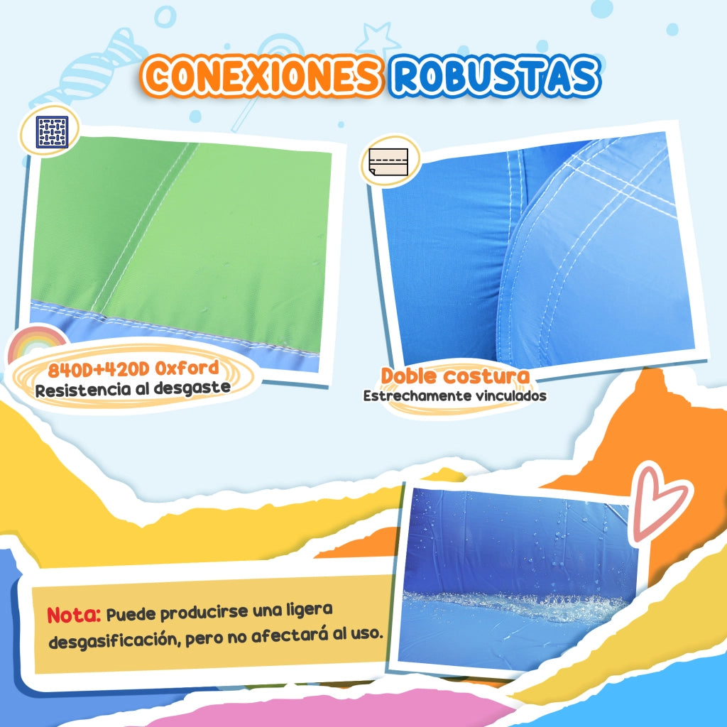 Castello Gonfiabile con Scivola e Piscina Palle ¨C zephmum ¨C 415x205x190 cm