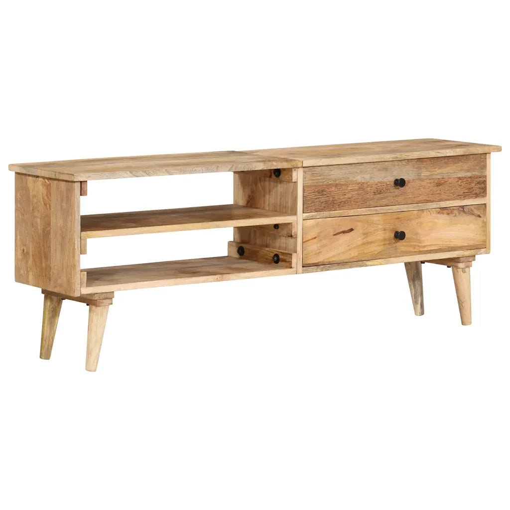Mobile Porta TV 140x30x50 cm in Legno Massello di Mango 320797