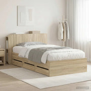 Struttura del letto con stoccaggio e testata Rovere Sonoma 3433917