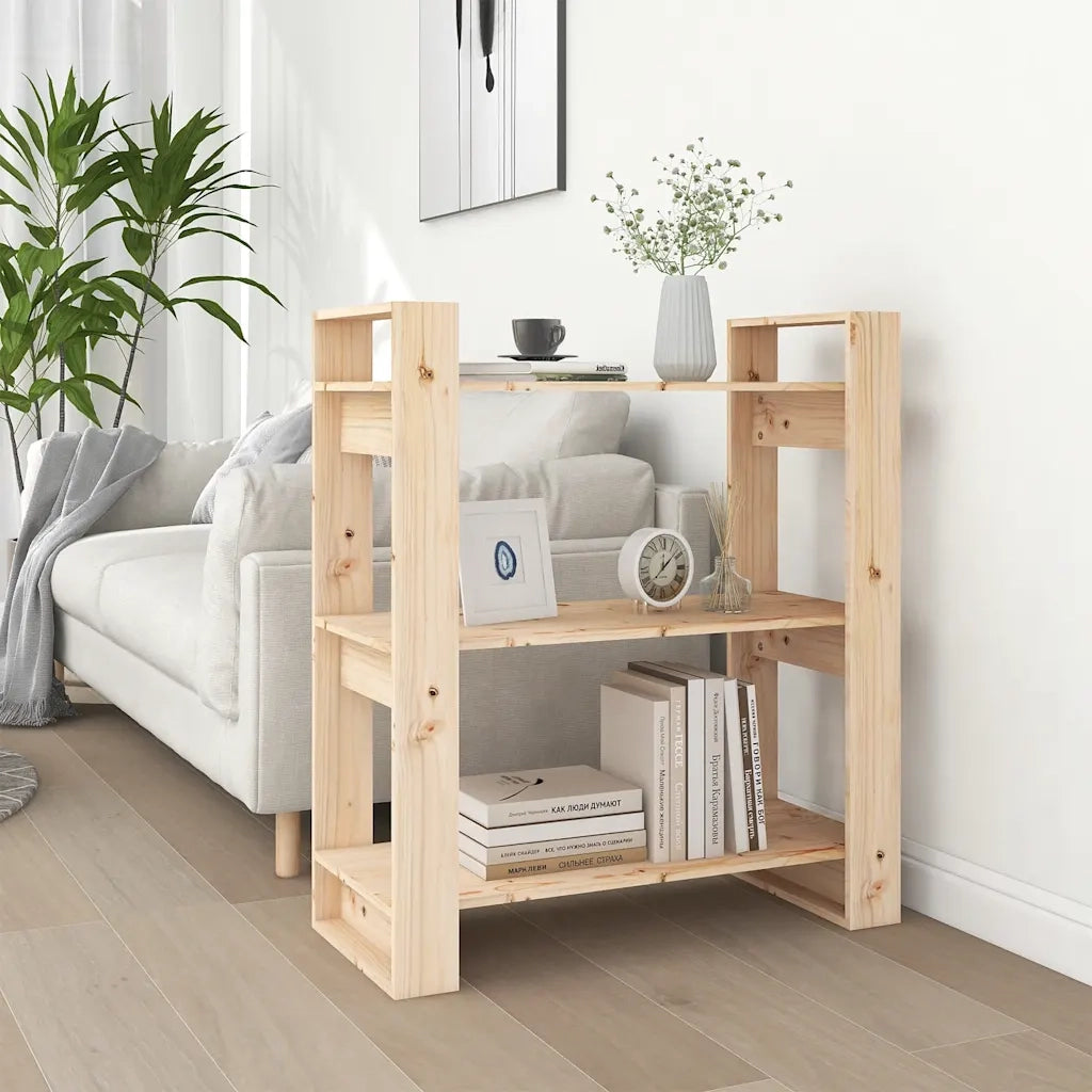 Libreria/Divisorio 80x35x91 cm Legno Massello di Pino 813899