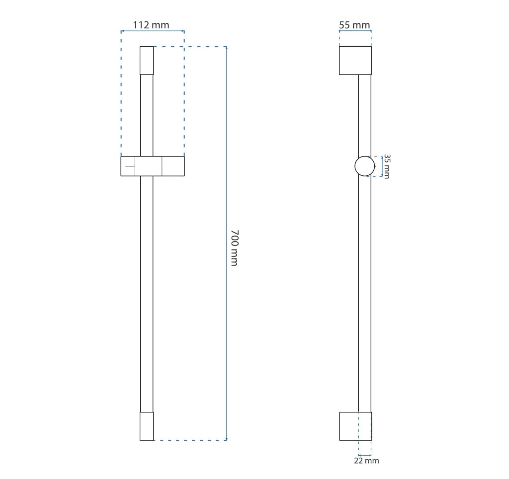 Supporto Per Doccia A Mano 01 Black